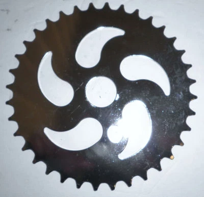 STEEL SILVER 36 TOOTH BMX BICYCLE CHAIN RING PARTS 671-2 - Image 1 of 3