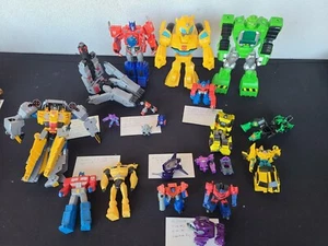 Transformers Lot Various Figures Prime Bumblebee Grimlock Sunstreaker Mega Stomp - Picture 1 of 21