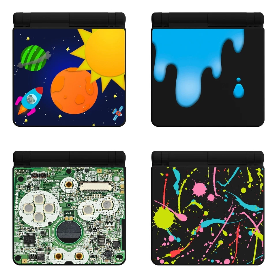 Game Boy Advance SP Shell Case UV Printed IPS Replacement GBA RetroSix - Image 1 of 1