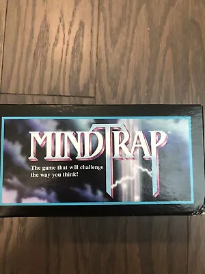 Vintage 1991 MindTrap Brain Challenge Question Players Ages 12 & Up Complete - Image 1 of 4