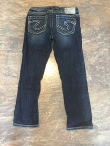 SILVER Jeans AIKO CAPRI womens 24 x 23 - Picture 1 of 9