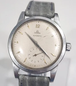 Vintage Omega Automatic Bumper Ref 2491 Cal 28.10.RA 34mm Men's Stainless Watch - Picture 1 of 24