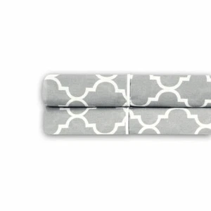 Par de fundas de almohada 100 % algodón estampadas 340 TC tejido satén meridiano  - Imagen 1 de 7