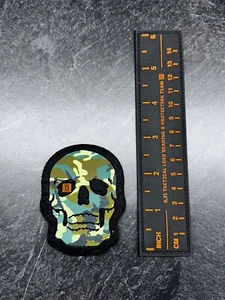 5.11 Tactical Patch Woodland Camo Skull - Picture 1 of 2
