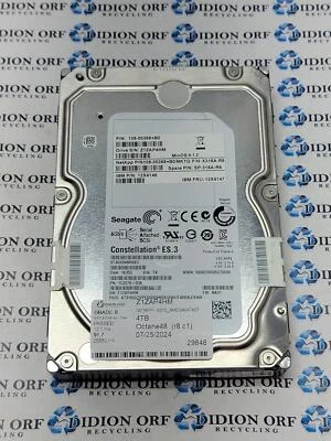 SEAGATE 4TB 3.5" SAS HDD 7200 RPM ST4000NM0063, GRADE B, SKU 11702 - Image 1 of 2