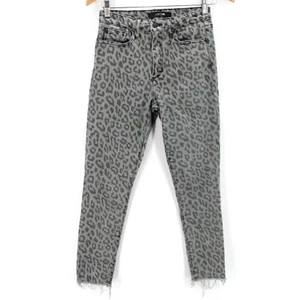Joe's Jeans Womens Gray Leopard Pattern Skinny Fit Denim Cotton Size 26 - Picture 1 of 11
