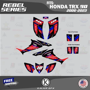 Graphics Kit for HONDA TRX 90 (2006-2024) TRX90 16 MIL Rebel Series - Blue - Picture 1 of 7