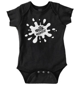 Milk Monster Funny Newborn Cute Shower Gift Newborn Baby Boy Girl Infant Romper - Picture 1 of 9