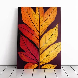 An Incredible Leaf Canvas Wall Art Print Framed Picture Home Decor Living Room - Picture 1 of 4