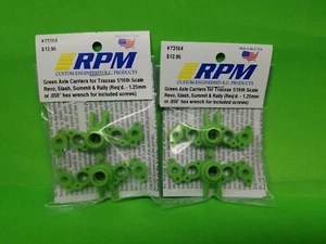 2 RPM 73164 Green Axle Carriers for Traxxas 1/16 E-Revo, Slash, Summit 4x4 VXL - Picture 1 of 1