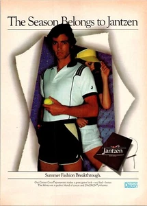 VINTAGE 1981 JANTZEN SOMMERMODE TENNISKLEIDUNG DRUCK ANZEIGE - Bild 1 von 1
