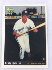 1991 St. Catharines Blue Jays-Classic BEST Baseball Card-Craig Quinlan