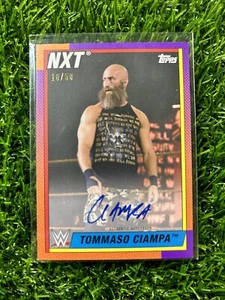 Tommaso Ciampa Auto 2021 Topps Heritage WWE Autograph Card #10/50 - Picture 1 of 3