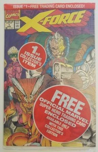X-Force #1 Poly-Sealed Bag with Trading Card Marvel 1977 NM