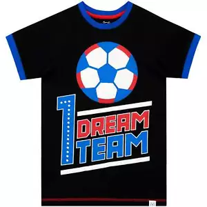 Jungen Oberteil T-Shirt Kurzarm T-Shirt Tee 18 24 Monate 2-6 Jahre Dream Team Geschenk - Bild 1 von 5