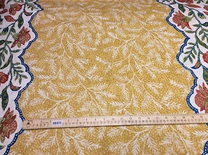 Lee Jofa fabric BOSPHORUS" YELLOW/BLUE BORDER ERIC COHLER LINEN PRINT msrp$245/y - Bild 1 von 3
