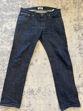 Naked & Famous Weird Guy Indigo Selvedge Japanese Denim Jeans Sz 40x34 Dark Wash