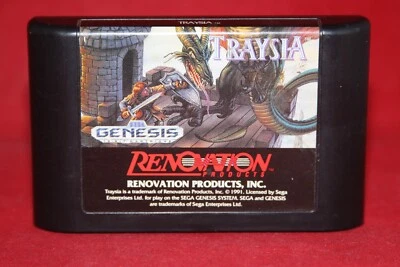 Traysia (Sega Genesis, 1992) Authentic Game Cartridge - Image 1 of 3