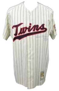 Camiseta deportiva autografiada por Mitchell & Ness Cooperstown de Harmon Killebrew de los gemelos PSA - Imagen 1 de 6