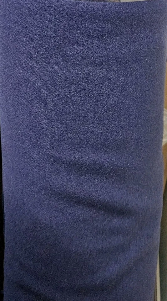 Italian  blue colour wool/cashmere fabric for jackets, coats 150cm wide - Image 1 of 1
