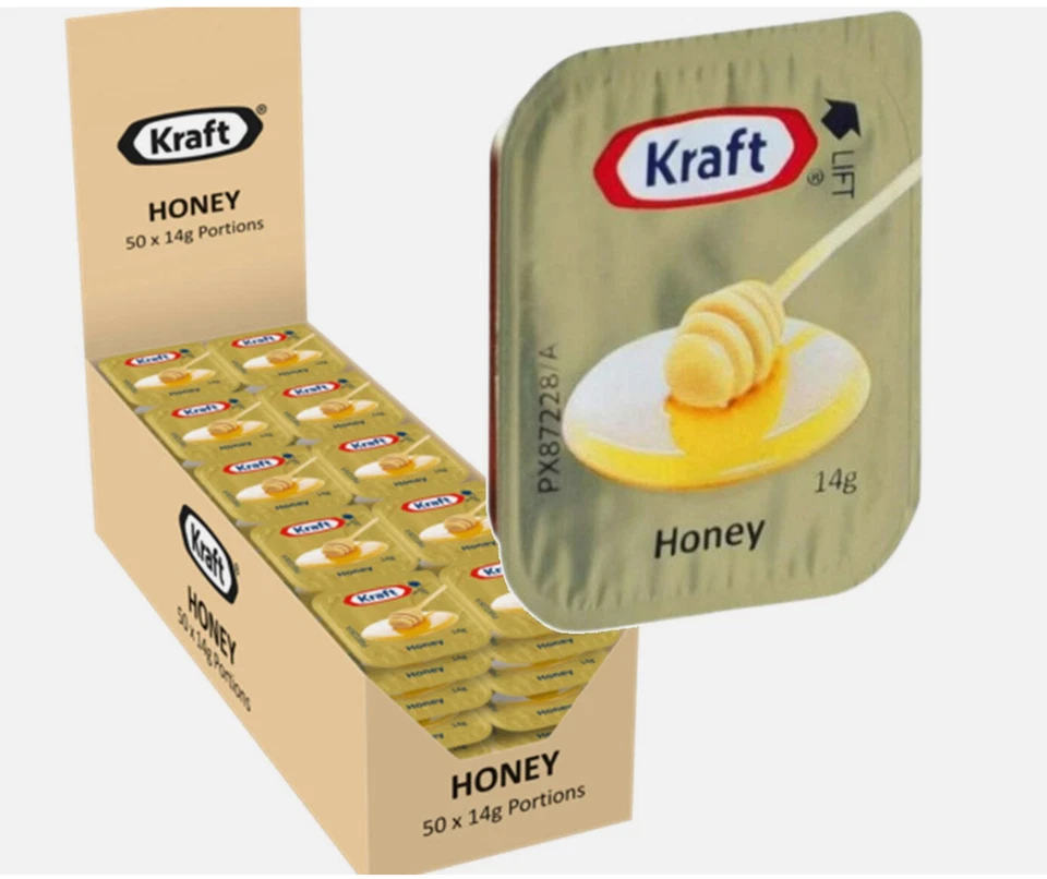 50 x Kraft Heinz мед отдельные порции 14g картонная коробка оптом - Изображение 1 из 1