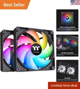 CT140 ARGB Sync PC Cooling Fans - 2-Pack, 140mm, 16.8M Colors, Hydraulic Bearing - Afbeelding 1 van 7