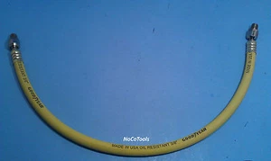 Goodyear USA 2 Foot 3/8" 250 PSI Rubber Air Hose Pigtail Whip Ball Swivel Ends  - Picture 1 of 3