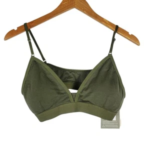 NEU Icebreaker Merino Wool Siren BH Damen XL Loden grün verstellbare Träger  - Bild 1 von 15