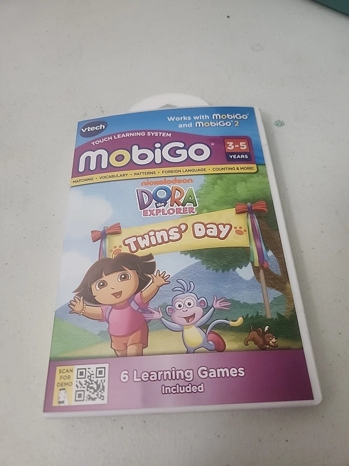 Vtech Mobigo Touch Learning System Dora The Explorer Twins Day 6 Learning Games  - Image 1 of 4