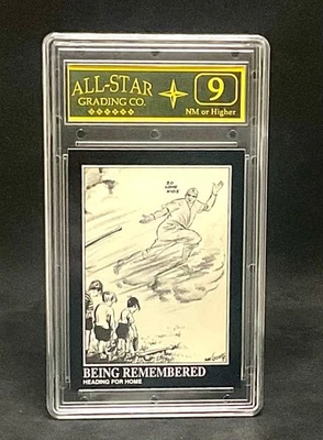 1992 Megacards Babe Ruth Collection #162 Baseball Card(Graded ASG 9) - Image 1 of 2