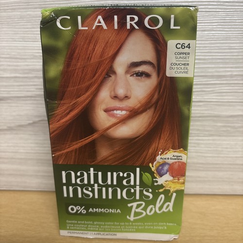 Clairol Natural Instincts Bold, Permanent Hair Color -#C64 Copper