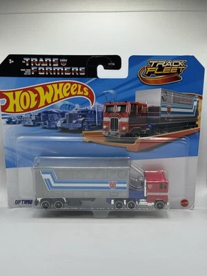 Hot Wheels Track Fleet Transformers Optimus Prime Semi Truck - 1:64 Diecast Car - Image 1 of 4