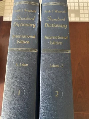 Funk & Wagnalls Standard Dictionary International Edition 1959 (Two Volumes) - Image 1 of 3