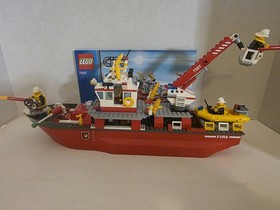 Lego 7207 City Fire Fire Boat Ship Retired 100% Complete Pre-owned No Box