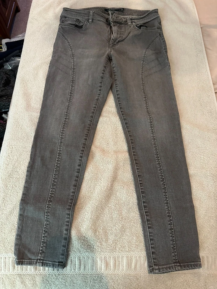 Женские серые вельветовые брюки Lauren Jeans Co. Ralph Lauren размер 8 прямые штанины - Изображение 1 из 4