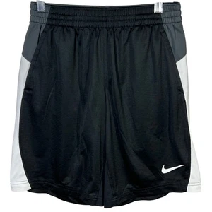 Nike Dri-FIT Athletic Shorts Youth XL Black White Gray Basketball Training - Picture 1 of 12