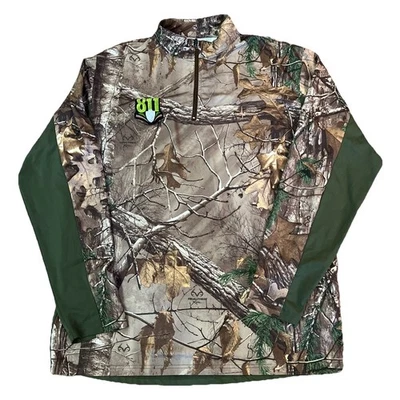 Habit 1/4 Zip Pullover Men’s Large Camo Realtree Xtra Scent-Factor Lightweight - Image 1 of 4