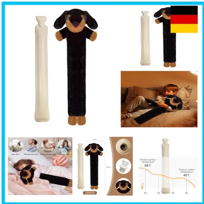 DETAILS IN DESCRIPTION 2L Wärmflasche Lang Mit Weichem Bezug, Abnehmbare und Waschbare für Kinder