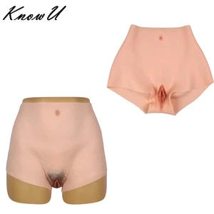 KnowU Silicone Pants Fake Vagina Crossdresser Thicken Hip Transgender Underwear - Picture 1 of 19