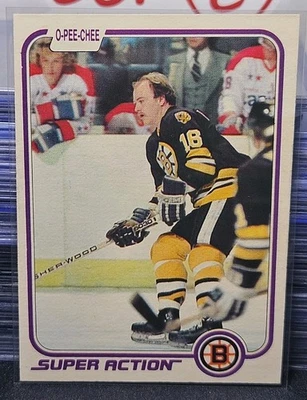 81-82 O-Pee-Chee Rick Middleton Super Action 🚨🚨🚨 Boston Bruins  - Image 1 of 2