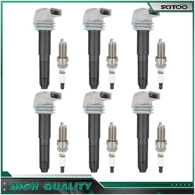 6 适用于保时捷 911 2012 - 2016 3.4L Boxster 2009 - 2016 点火线圈和火花塞 — 第 1/4 张图片