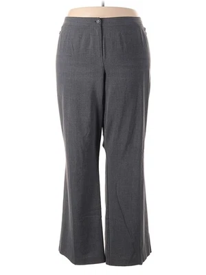 Studio 1940 Women Gray Dress Pants 5X Plus - Image 1 of 2