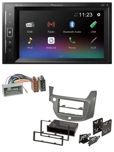 Pioneer DAB MP3 2DIN Bluetooth USB Autoradio für Honda Jazz ab 09 silber - Bild 1 von 8