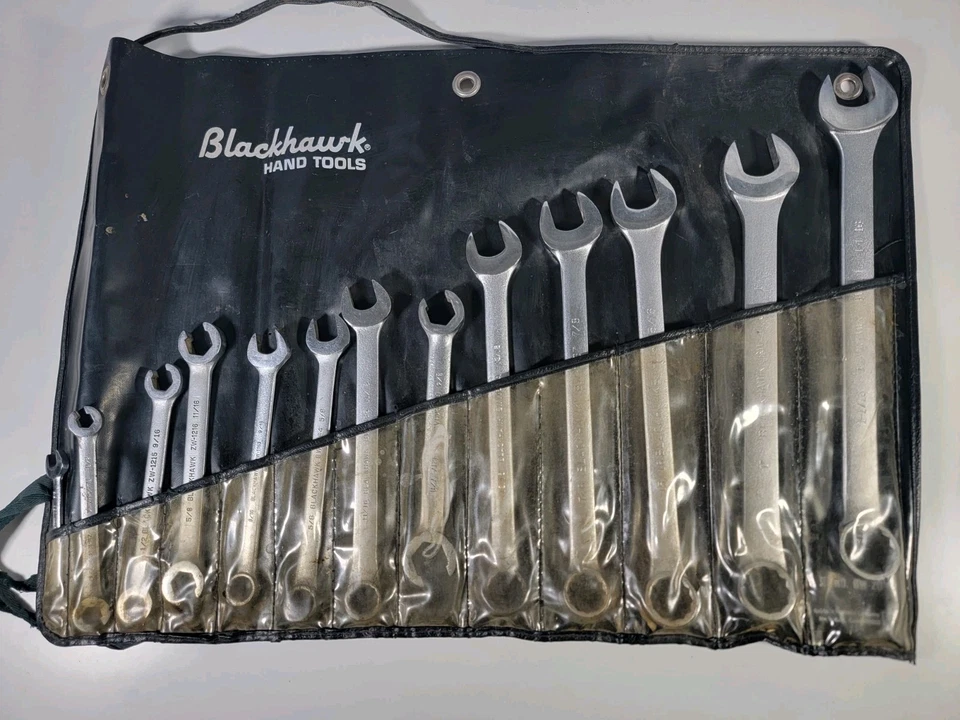 VTG BlackHawk 13 pc standard combination wrench set BW-20 Excellent  - Image 1 of 4