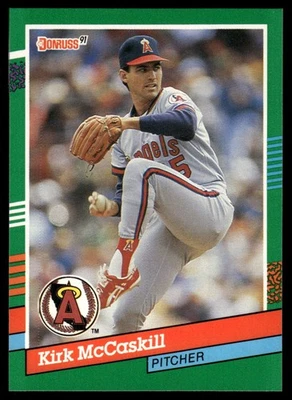 1991 Donruss #637b Kirk McCaskill Leaf, Inc. - Image 1 of 2