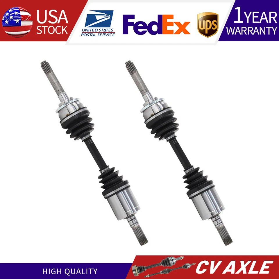 TrakMotive Set of 2 Front CV Joint Axle Shafts For Isuzu Trooper Acura SLX 4WD - Image 1 of 4