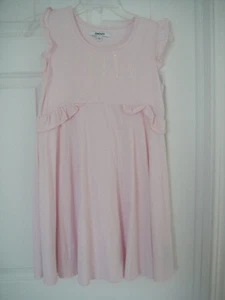 DKNY NWT Girls Pink Sequin Dress Baxter Street Ruffle L Large12 14 - Picture 1 of 5