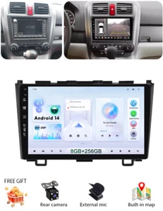 8GB+256GB Android 14 For Honda CRV 2007-2011 Car Radio Stereo Carplay GPS Navi - Bild 1 von 24