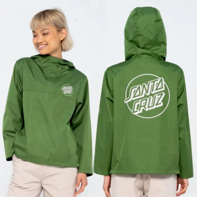SANTA CRUZ Opus Dot оболочка куртка - размер 8 - коньков / серфинга стиль - кактус - Изображение 1 из 4
