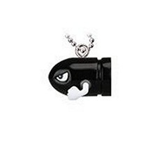 Super Mario Gashapon Mini Figure Keychain - 1" Bullet Bill (Japanese Import)